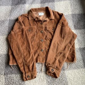 Cropped American Eagle Corduroy Jacket